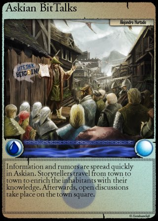LTBCARD - Spells of Genesis Askian BitTalks Card honoring Let's Talk Bitcoin, A Bonus of 25 LTBCOIN & 25 BCY Included - Contents Loading